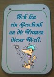 Dekoschild mit lustigem Spruch; MDF Holz; Handarbeit