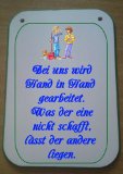 Dekoschild mit lustigem Spruch; MDF Holz; Handarbeit Dekoschild mit lustigem Spruch; MDF Holz; Handarbeit