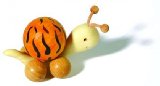 Tigerschnecke mit Kugel 3cm