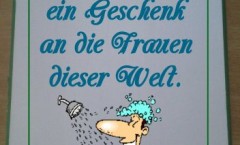 Dekoschild mit lustigem Spruch; MDF Holz; Handarbeit