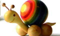 Regenbogen-Schnecke 4cm